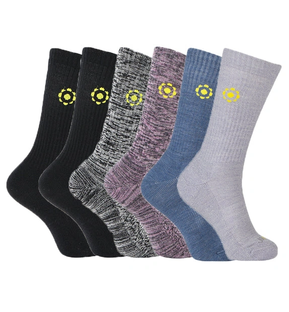 Cozy Merino Crew Socks: Your Feet's New Best Friends - Six Pairs of Pure Comfort.
