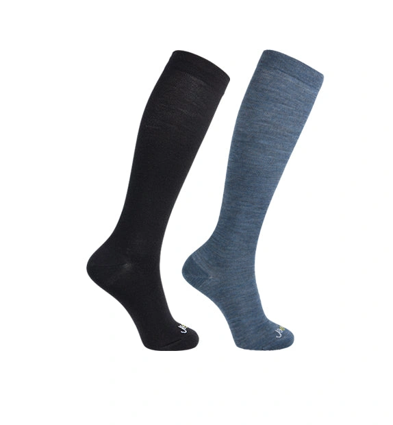 Cozy Merino Compression Socks 2-Pack Everyday Comfort Support