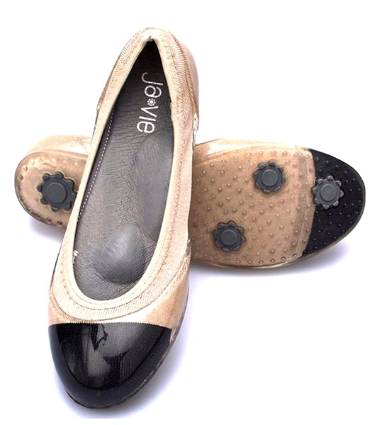 Ja-vie Black Jelly Flats: Effortless Chic & Step-in Comfort.
